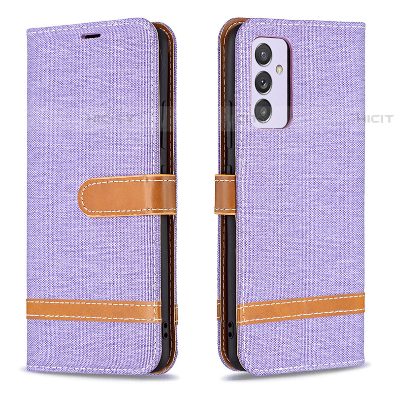 Coque Portefeuille Livre Cuir Etui Clapet B16F pour Samsung Galaxy A34 5G Violet Clair Plus