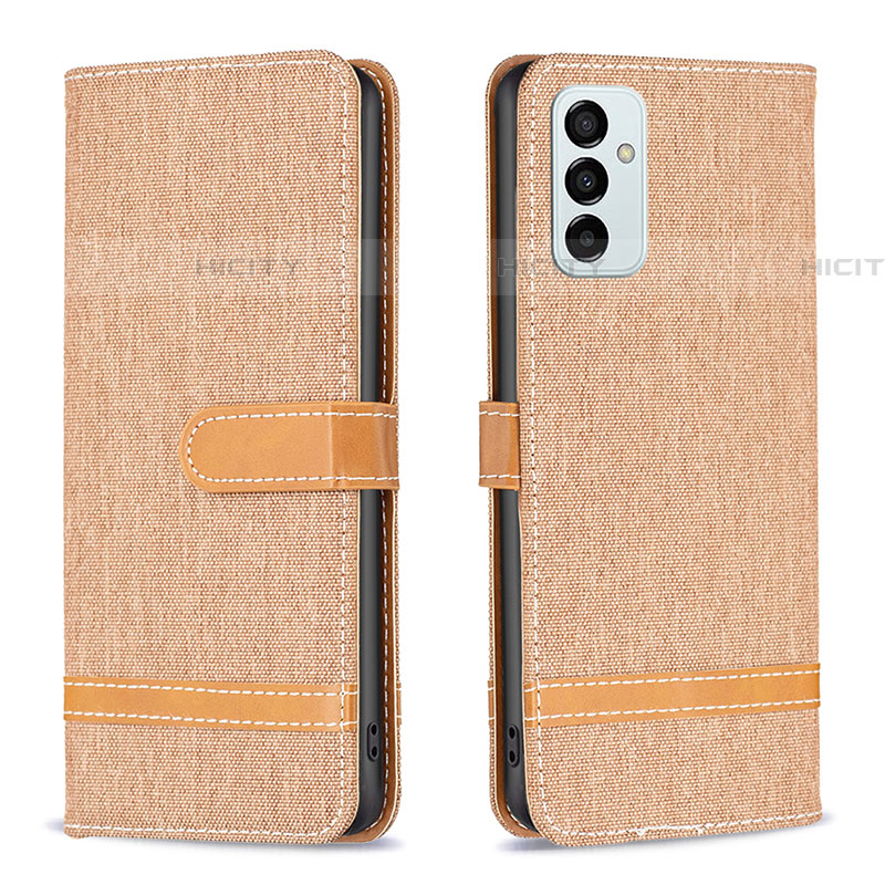 Coque Portefeuille Livre Cuir Etui Clapet B16F pour Samsung Galaxy F23 5G Or Plus