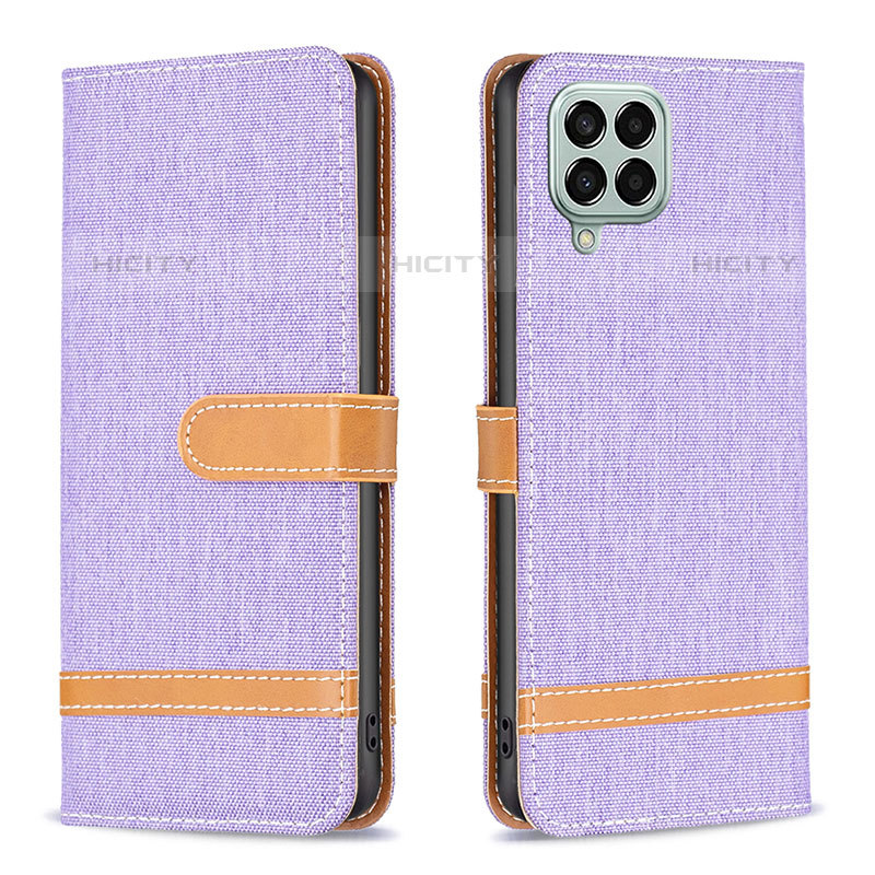 Coque Portefeuille Livre Cuir Etui Clapet B16F pour Samsung Galaxy M33 5G Violet Clair Plus