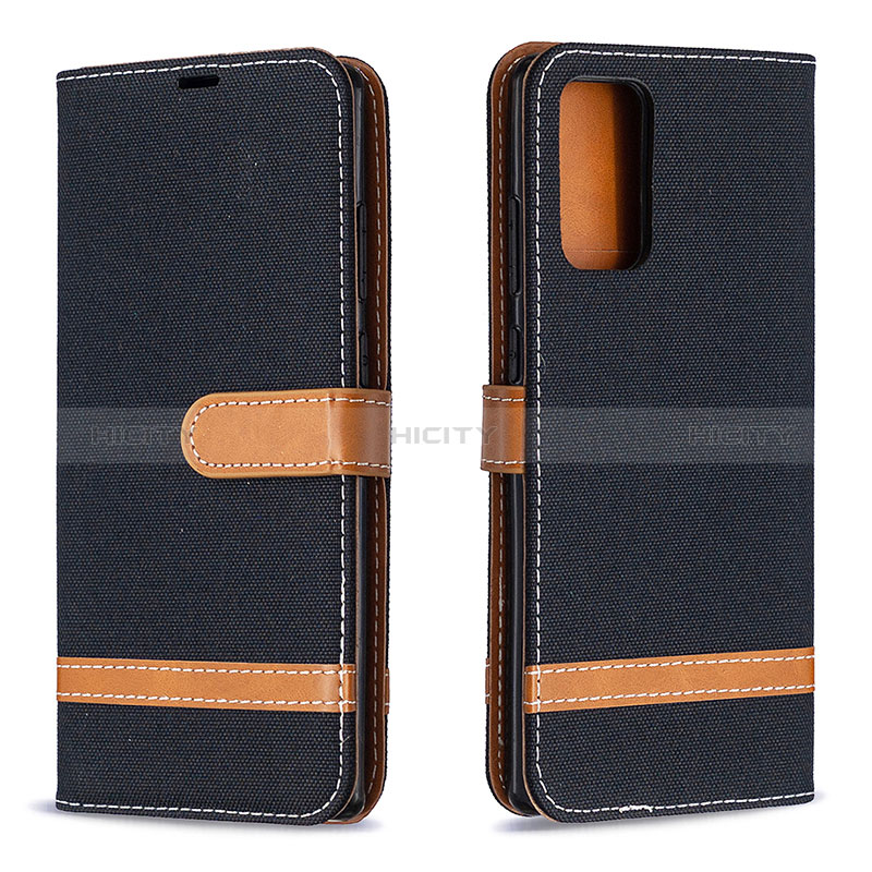 Coque Portefeuille Livre Cuir Etui Clapet B16F pour Samsung Galaxy Note 20 5G Noir Plus