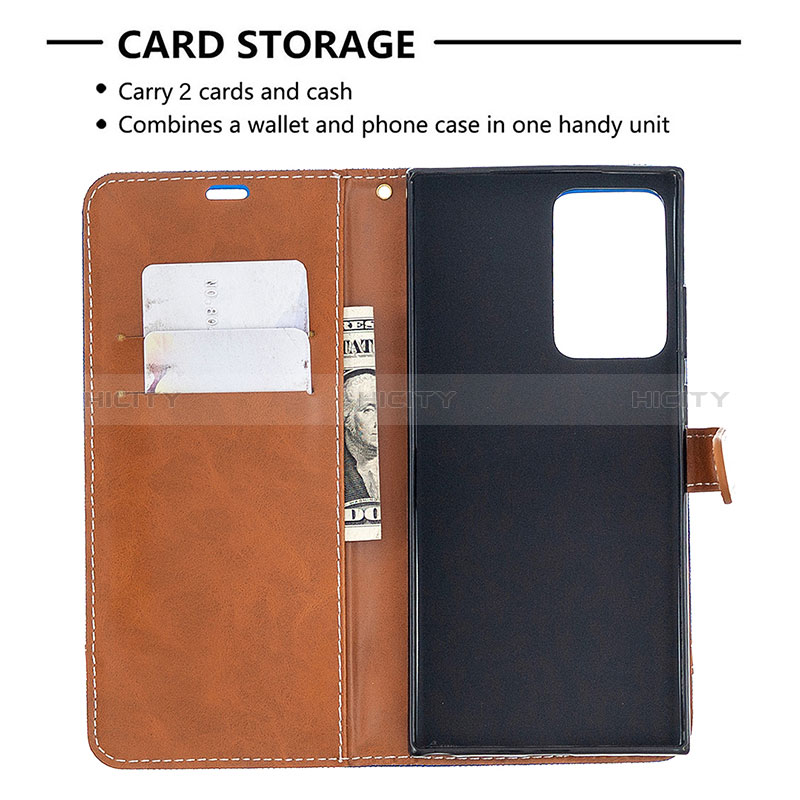 Coque Portefeuille Livre Cuir Etui Clapet B16F pour Samsung Galaxy Note 20 Ultra 5G Plus