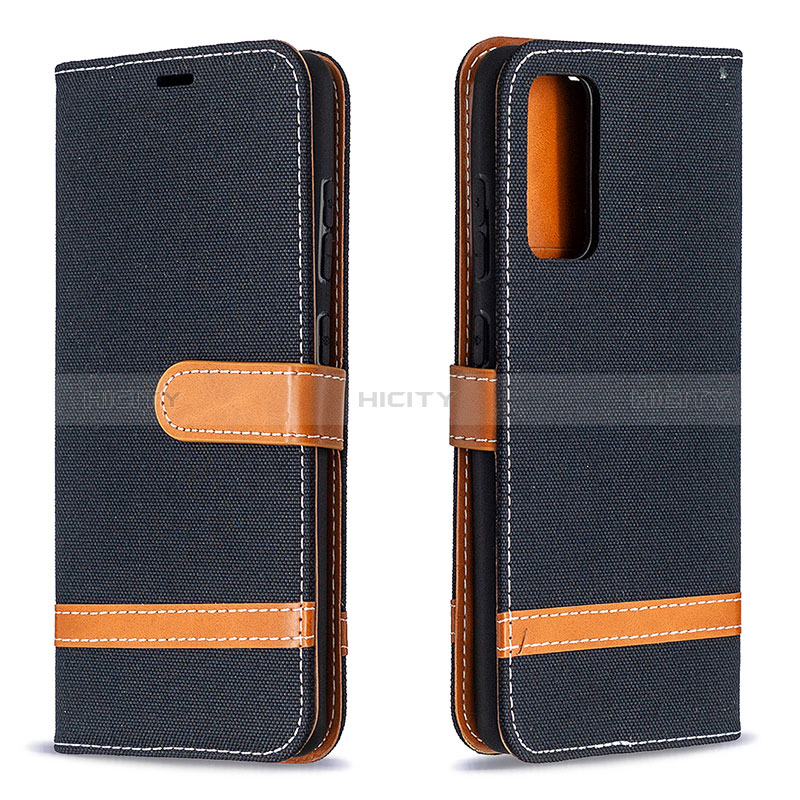 Coque Portefeuille Livre Cuir Etui Clapet B16F pour Samsung Galaxy S20 FE 4G Noir Plus