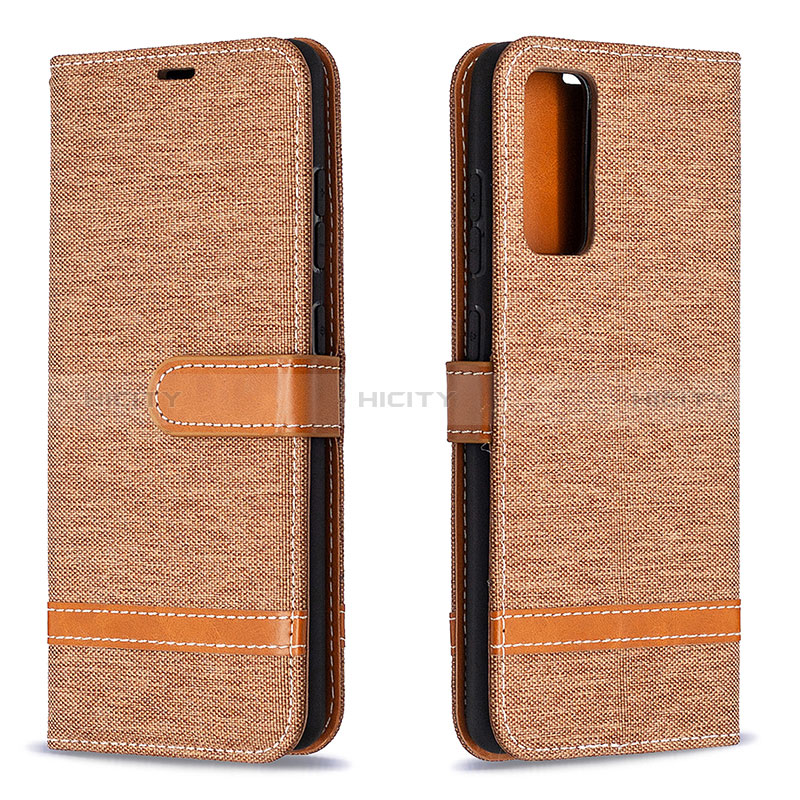 Coque Portefeuille Livre Cuir Etui Clapet B16F pour Samsung Galaxy S20 FE 4G Or Plus