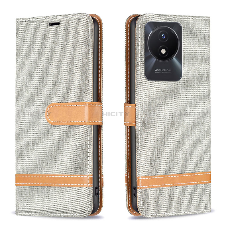 Coque Portefeuille Livre Cuir Etui Clapet B16F pour Vivo Y02 Plus