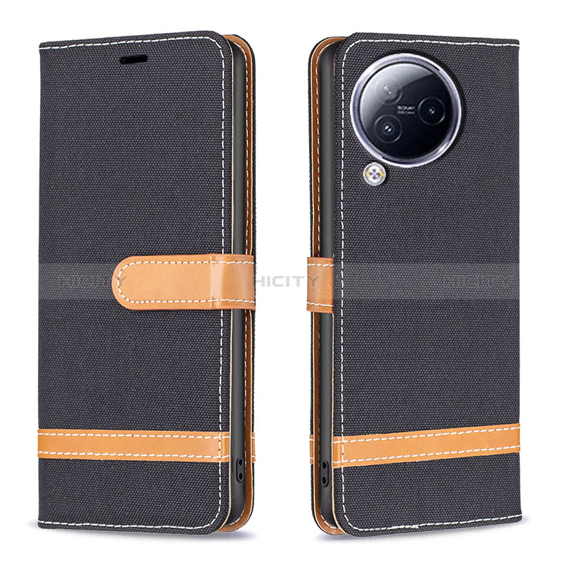 Coque Portefeuille Livre Cuir Etui Clapet B16F pour Xiaomi Civi 3 5G Noir Plus