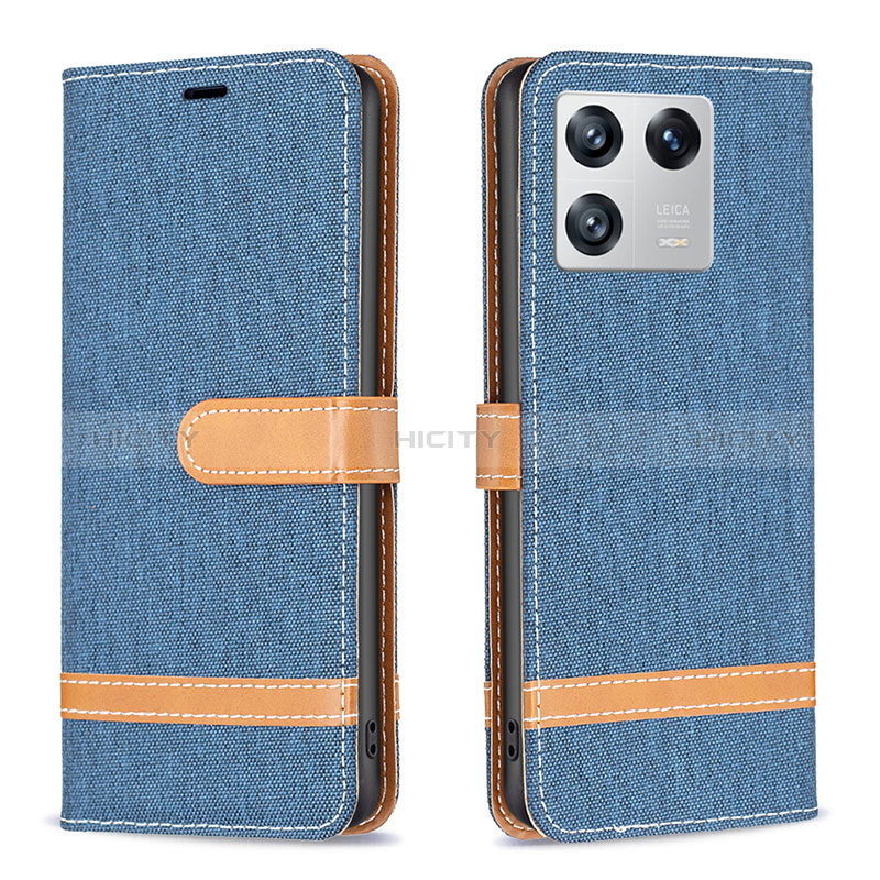 Coque Portefeuille Livre Cuir Etui Clapet B16F pour Xiaomi Mi 13 Pro 5G Bleu Royal Plus