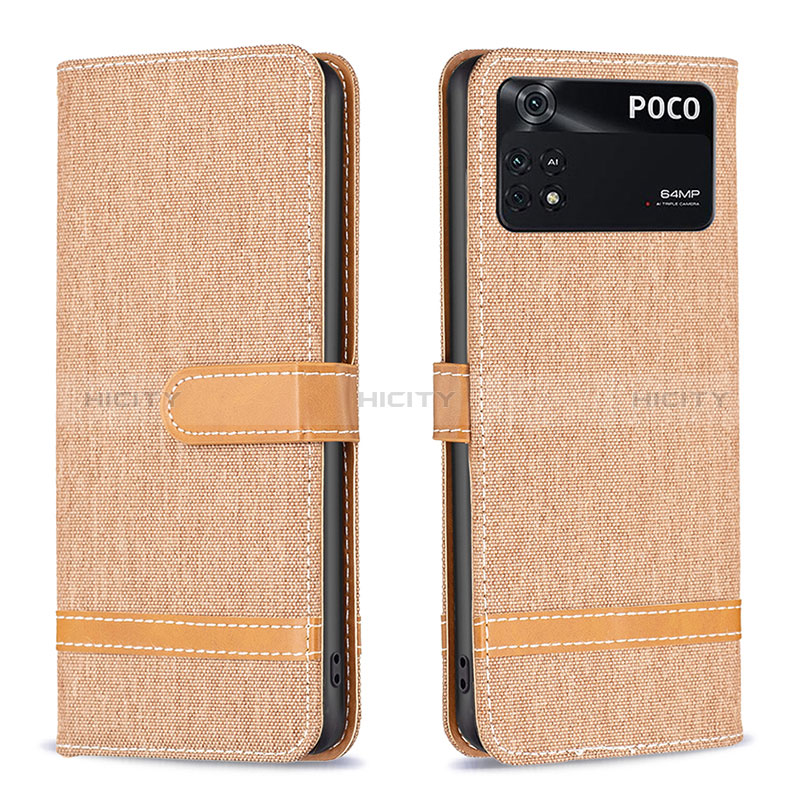 Coque Portefeuille Livre Cuir Etui Clapet B16F pour Xiaomi Poco M4 Pro 4G Plus