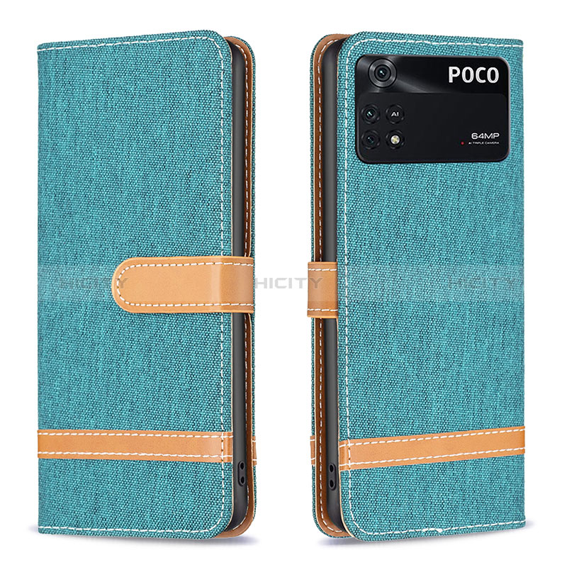 Coque Portefeuille Livre Cuir Etui Clapet B16F pour Xiaomi Poco M4 Pro 4G Plus