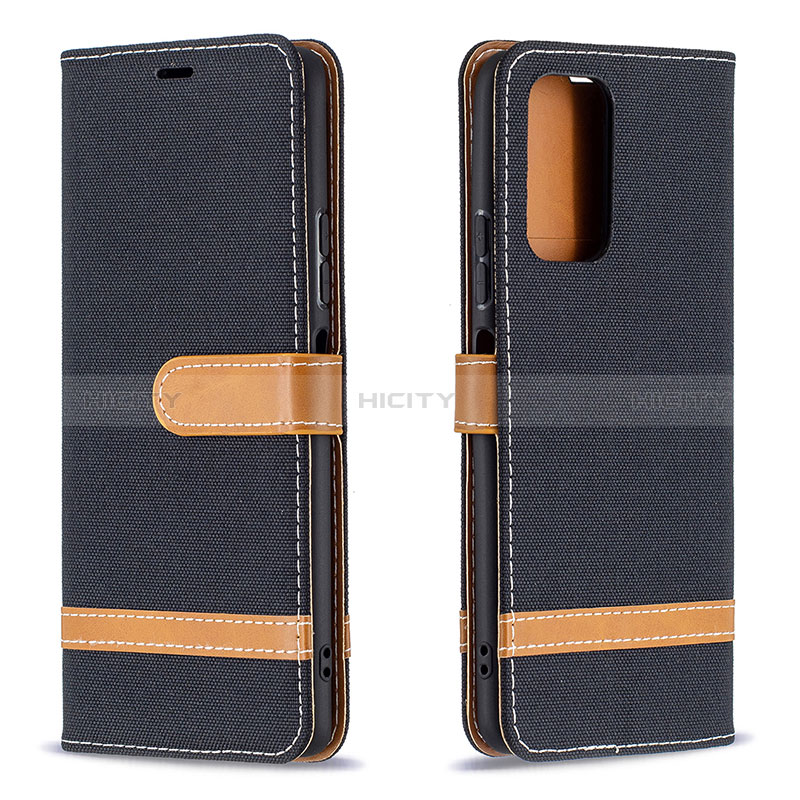 Coque Portefeuille Livre Cuir Etui Clapet B16F pour Xiaomi Redmi Note 10 Pro 4G Noir Plus