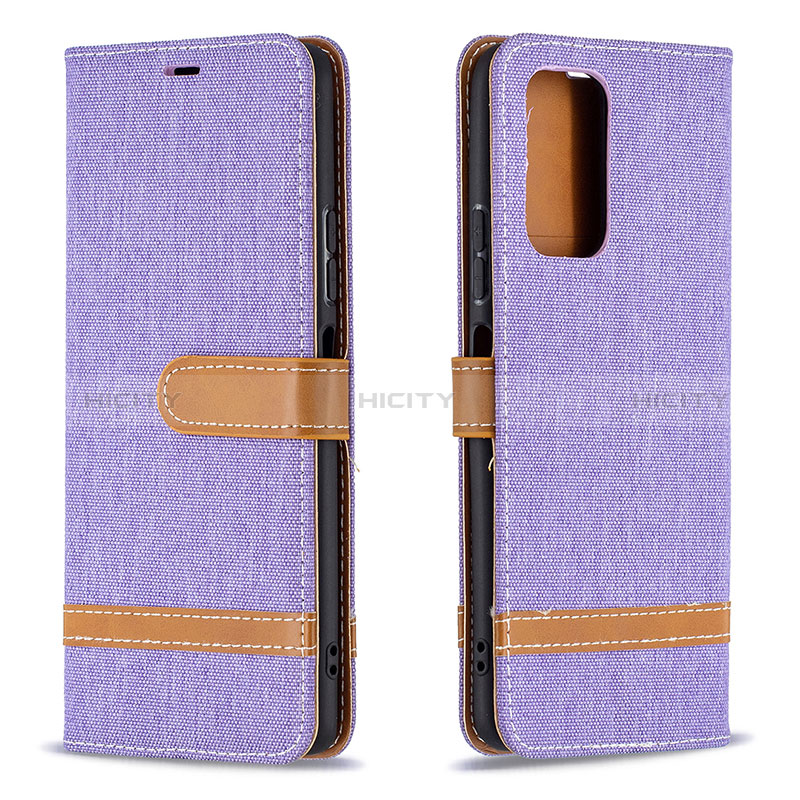 Coque Portefeuille Livre Cuir Etui Clapet B16F pour Xiaomi Redmi Note 10 Pro 4G Violet Clair Plus