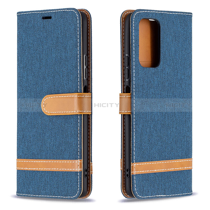 Coque Portefeuille Livre Cuir Etui Clapet B16F pour Xiaomi Redmi Note 10 Pro Max Bleu Royal Plus