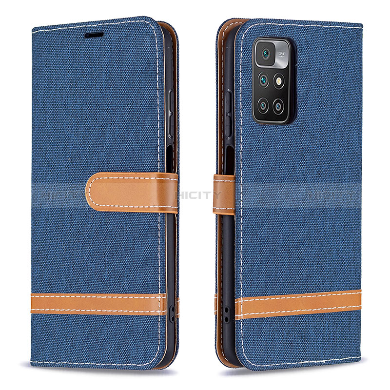 Coque Portefeuille Livre Cuir Etui Clapet B16F pour Xiaomi Redmi Note 11 4G (2021) Bleu Royal Plus