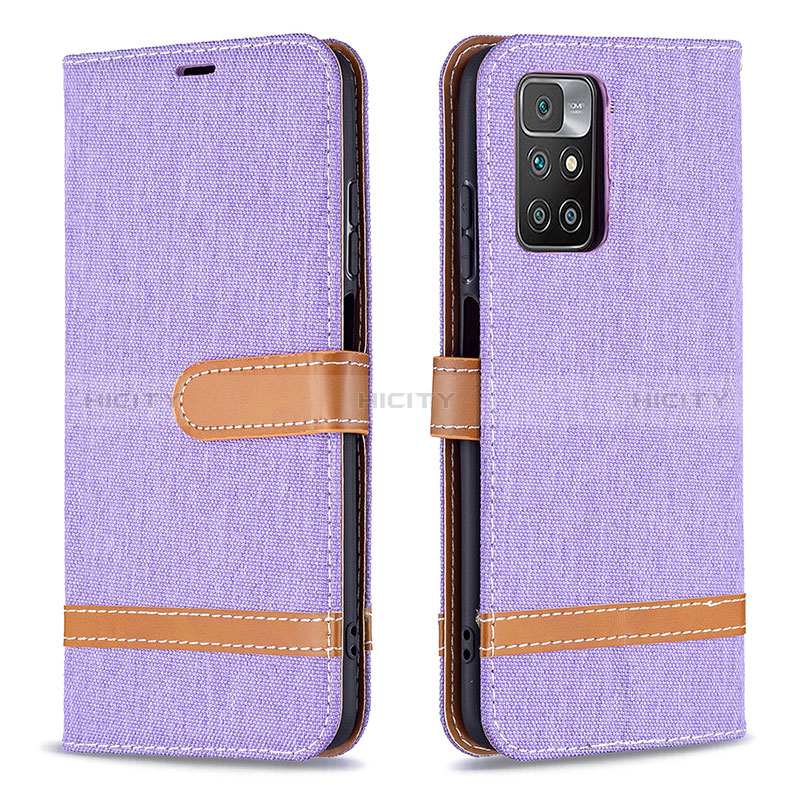 Coque Portefeuille Livre Cuir Etui Clapet B16F pour Xiaomi Redmi Note 11 4G (2021) Violet Clair Plus