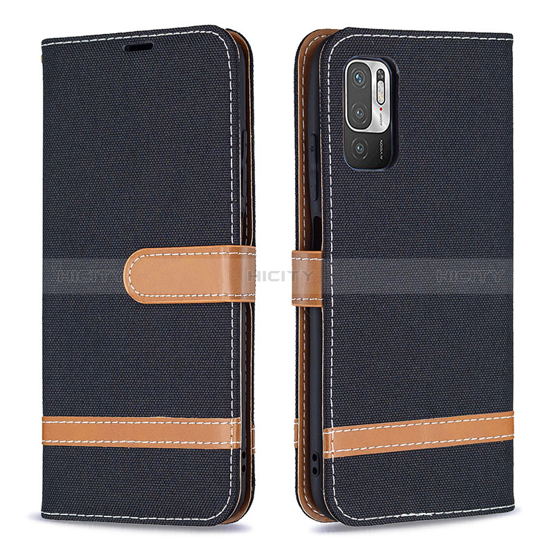 Coque Portefeuille Livre Cuir Etui Clapet B16F pour Xiaomi Redmi Note 11 SE 5G Noir Plus