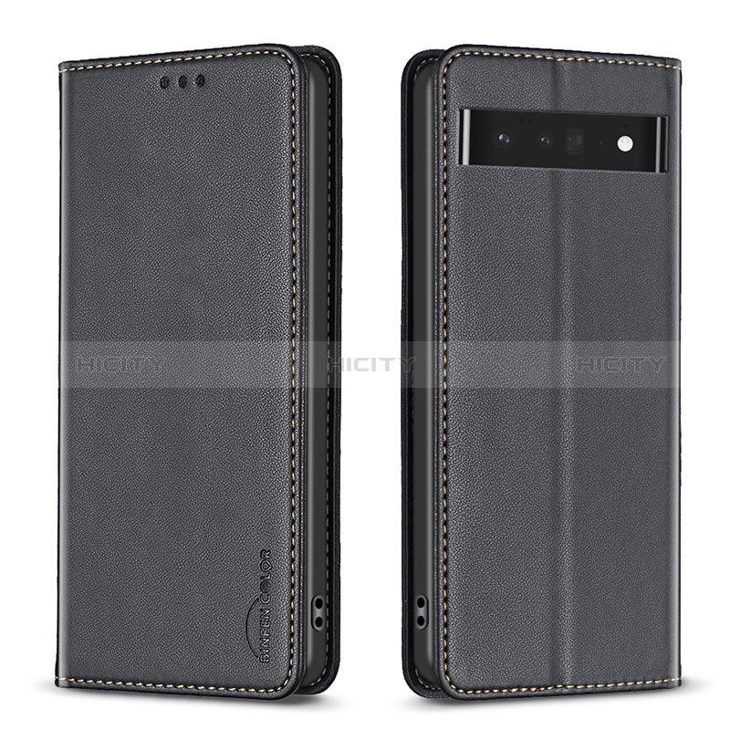 Coque Portefeuille Livre Cuir Etui Clapet B17F pour Google Pixel 7 Pro 5G Noir Plus