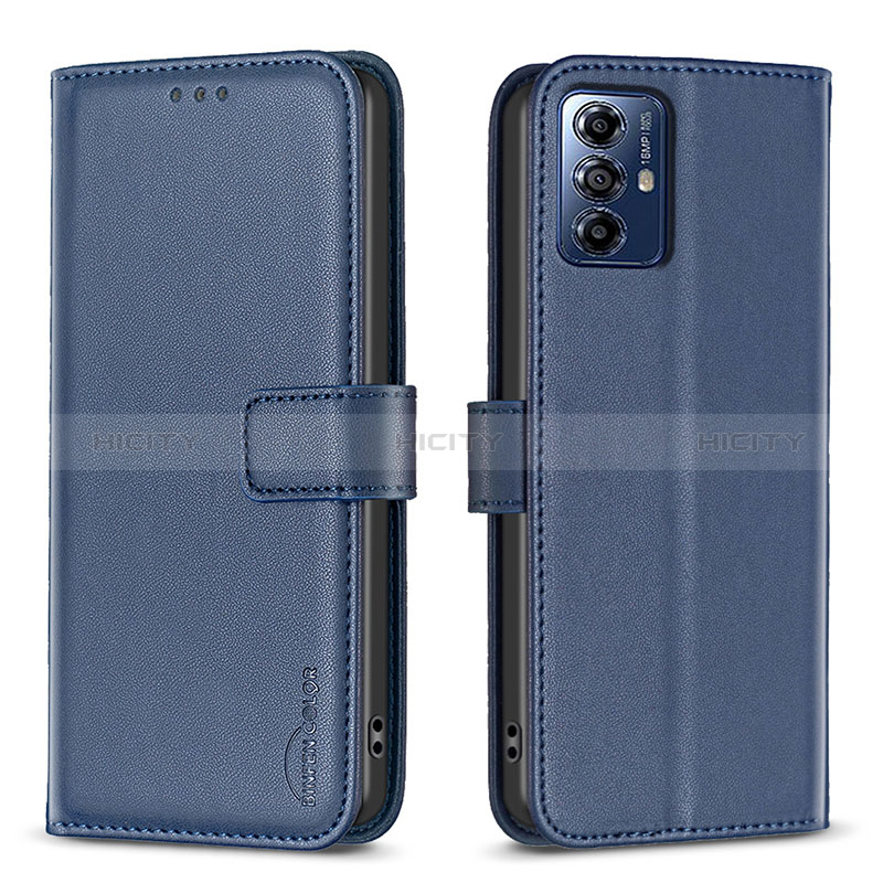 Coque Portefeuille Livre Cuir Etui Clapet B17F pour Motorola Moto G Play Gen 2 Bleu Plus