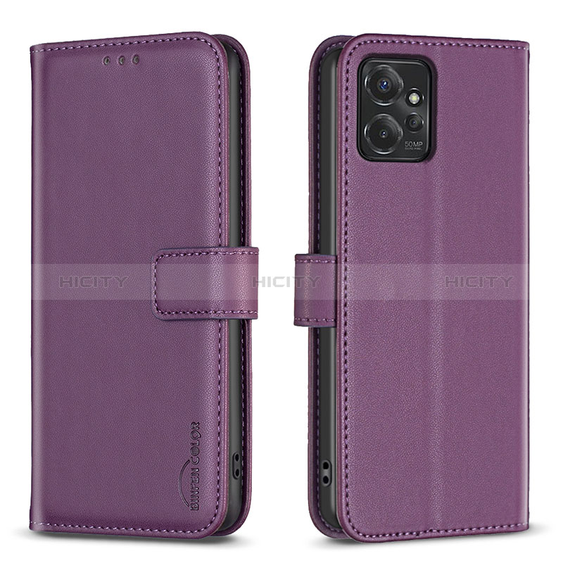 Coque Portefeuille Livre Cuir Etui Clapet B17F pour Motorola Moto G Power 5G (2023) Violet Plus