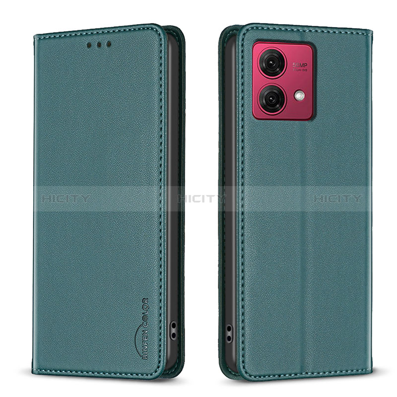 Coque Portefeuille Livre Cuir Etui Clapet B17F pour Motorola Moto G84 5G Vert Plus