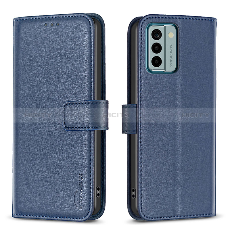 Coque Portefeuille Livre Cuir Etui Clapet B17F pour Nokia G22 Bleu Plus