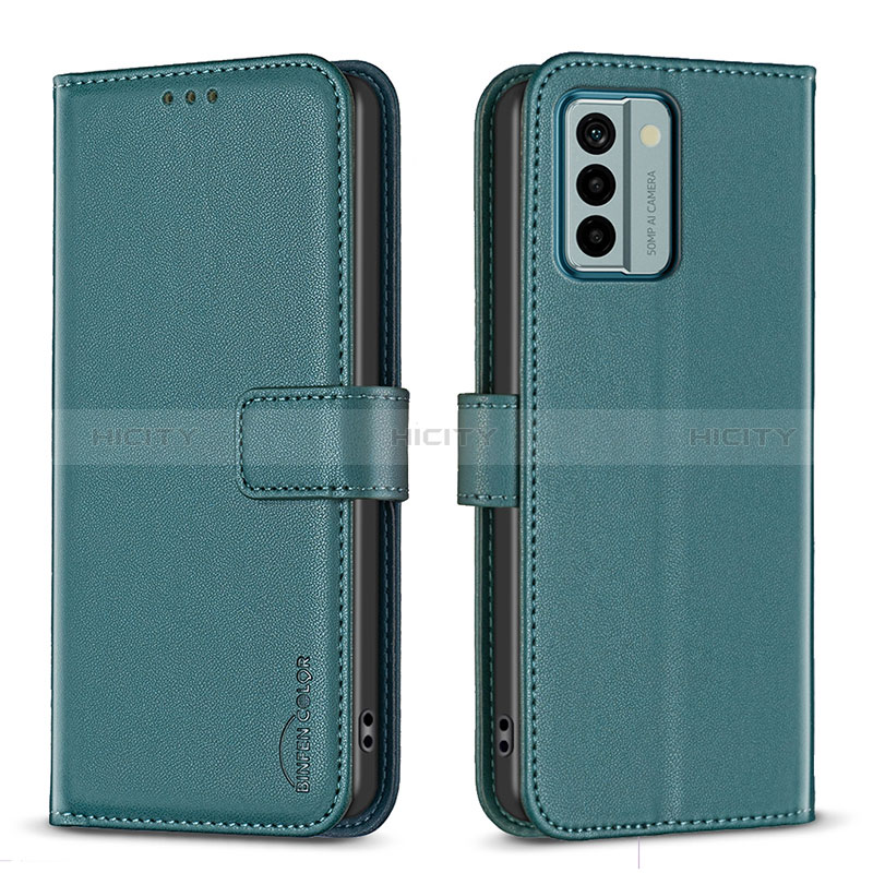 Coque Portefeuille Livre Cuir Etui Clapet B17F pour Nokia G22 Vert Plus