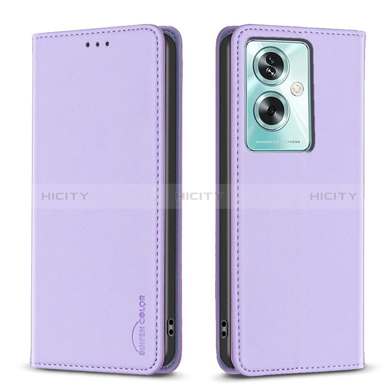 Coque Portefeuille Livre Cuir Etui Clapet B17F pour Oppo A2 5G Violet Clair Plus