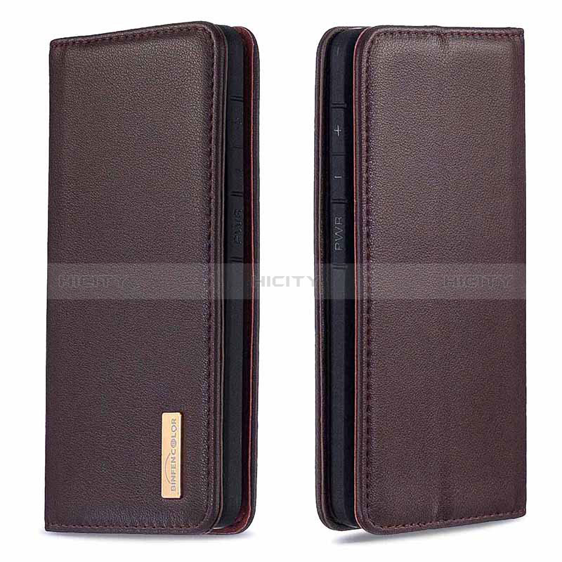 Coque Portefeuille Livre Cuir Etui Clapet B17F pour Samsung Galaxy A30S Marron Plus