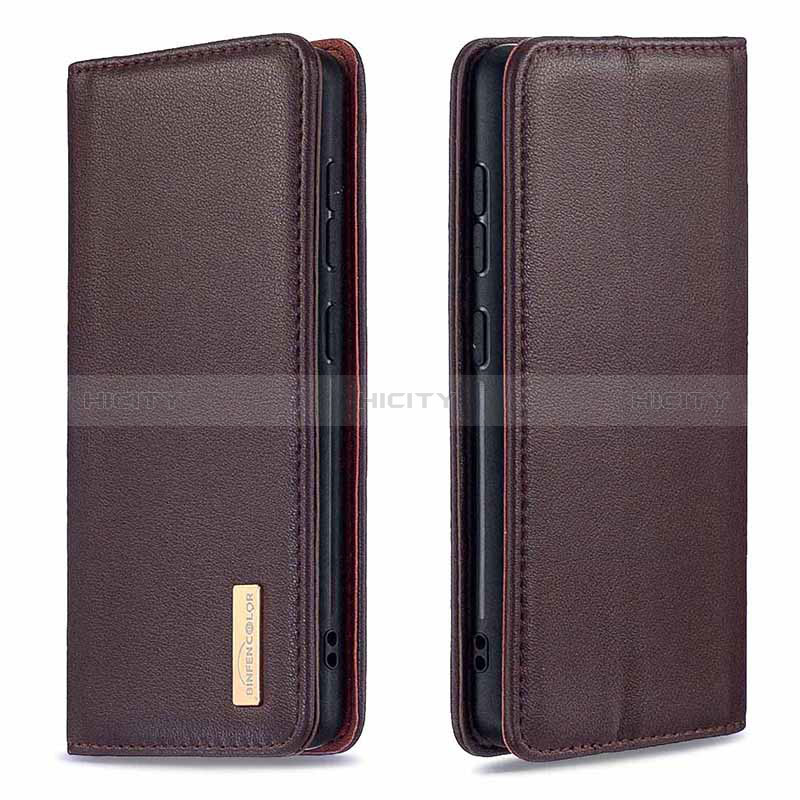 Coque Portefeuille Livre Cuir Etui Clapet B17F pour Samsung Galaxy M10S Marron Plus