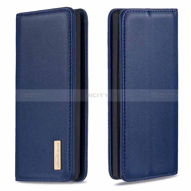 Coque Portefeuille Livre Cuir Etui Clapet B17F pour Samsung Galaxy Note 10 Plus 5G Bleu Plus