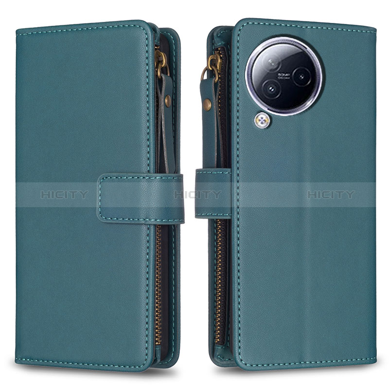 Coque Portefeuille Livre Cuir Etui Clapet B17F pour Xiaomi Civi 3 5G Vert Plus