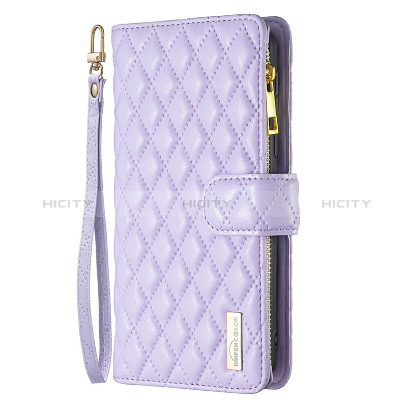 Coque Portefeuille Livre Cuir Etui Clapet B18F pour Oppo A79 5G Violet Plus