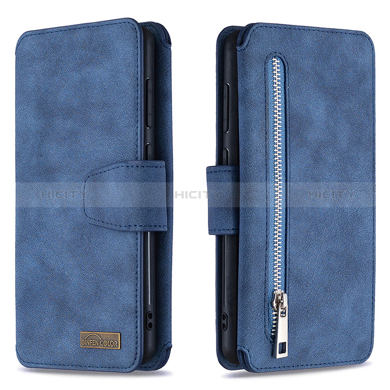 Coque Portefeuille Livre Cuir Etui Clapet B18F pour Samsung Galaxy A31 Bleu Plus