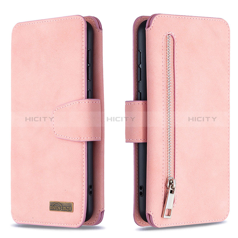 Coque Portefeuille Livre Cuir Etui Clapet B18F pour Samsung Galaxy A50S Or Rose Plus