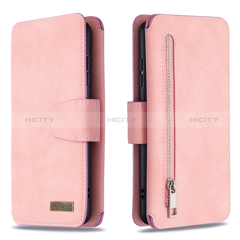 Coque Portefeuille Livre Cuir Etui Clapet B18F pour Samsung Galaxy A51 4G Or Rose Plus