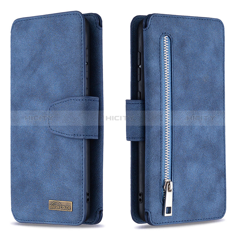 Coque Portefeuille Livre Cuir Etui Clapet B18F pour Samsung Galaxy A70 Bleu Plus