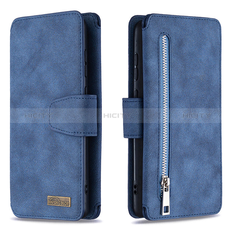 Coque Portefeuille Livre Cuir Etui Clapet B18F pour Samsung Galaxy M60s Bleu Plus