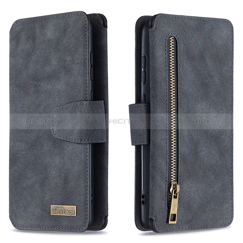 Coque Portefeuille Livre Cuir Etui Clapet B18F pour Samsung Galaxy Note 10 Lite Noir Plus