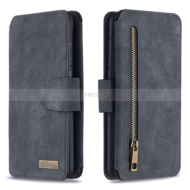 Coque Portefeuille Livre Cuir Etui Clapet B18F pour Samsung Galaxy S20 Plus 5G Noir Plus