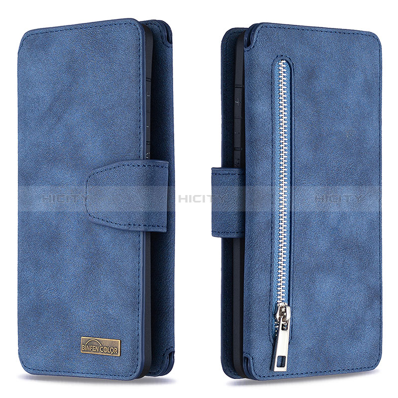 Coque Portefeuille Livre Cuir Etui Clapet B18F pour Samsung Galaxy S20 Ultra 5G Bleu Plus