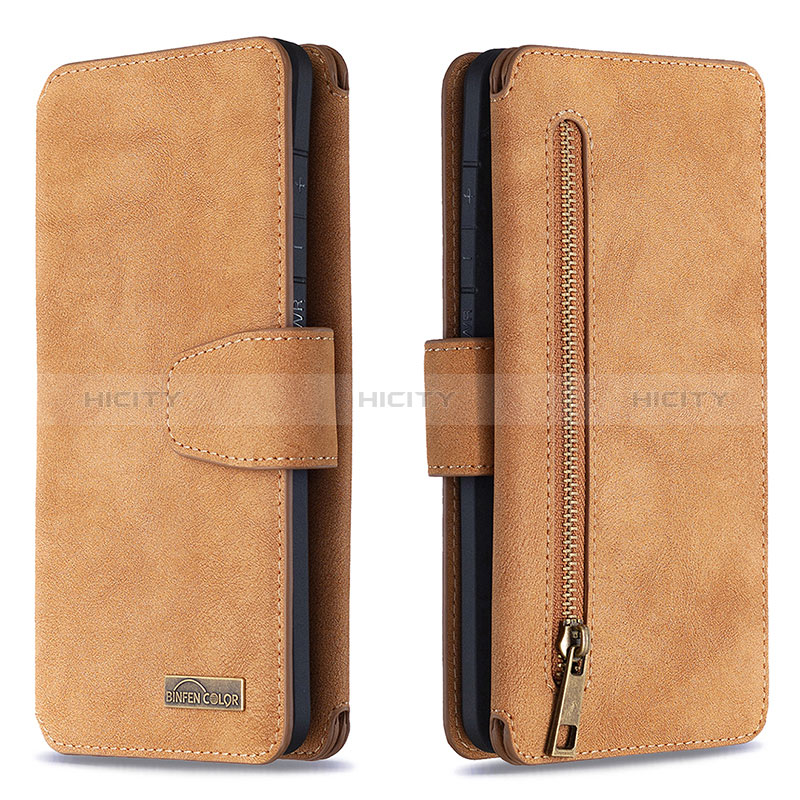 Coque Portefeuille Livre Cuir Etui Clapet B18F pour Samsung Galaxy S20 Ultra 5G Marron Plus