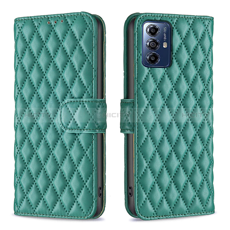 Coque Portefeuille Livre Cuir Etui Clapet B19F pour Motorola Moto G Play Gen 2 Vert Plus