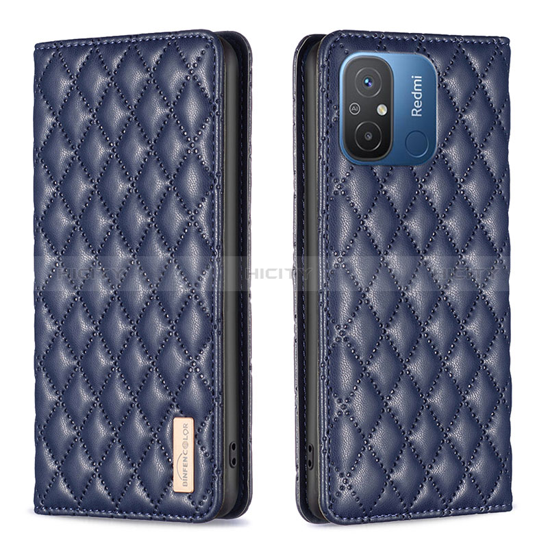 Coque Portefeuille Livre Cuir Etui Clapet B19F pour Xiaomi Redmi 11A 4G Bleu Plus