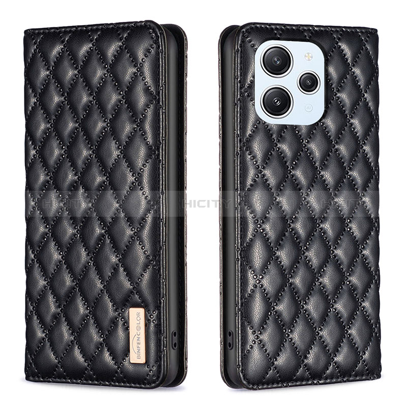 Coque Portefeuille Livre Cuir Etui Clapet B19F pour Xiaomi Redmi 12 4G Noir Plus