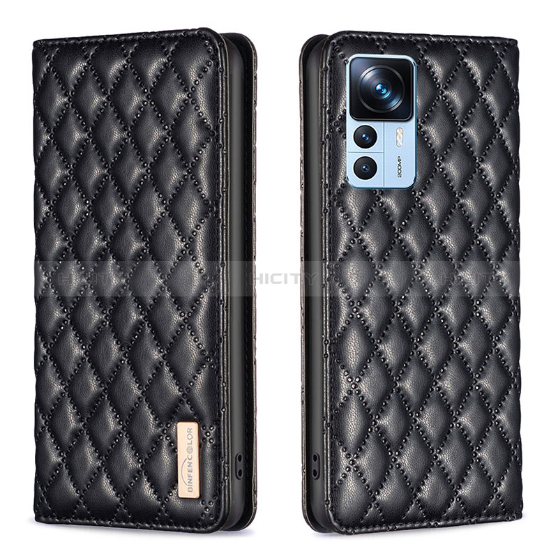 Coque Portefeuille Livre Cuir Etui Clapet B19F pour Xiaomi Redmi K50 Ultra 5G Noir Plus