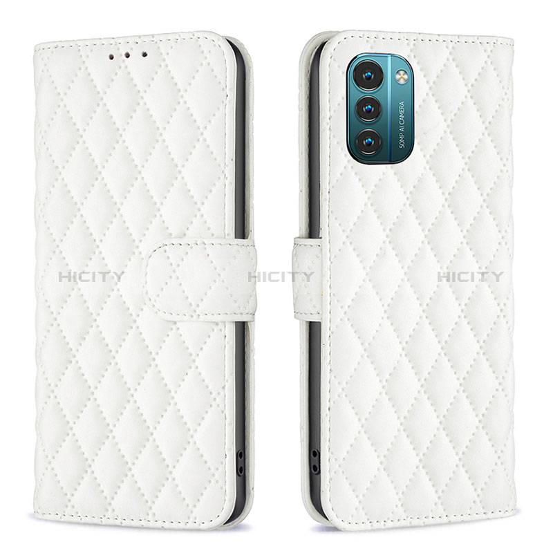 Coque Portefeuille Livre Cuir Etui Clapet B20F pour Nokia G11 Blanc Plus