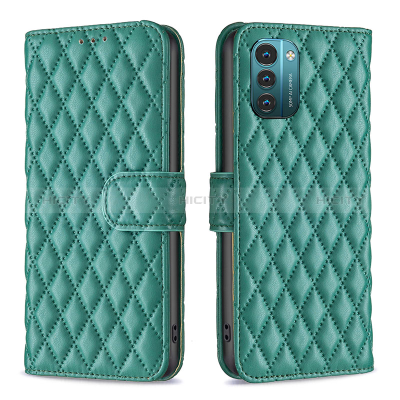 Coque Portefeuille Livre Cuir Etui Clapet B20F pour Nokia G11 Vert Plus