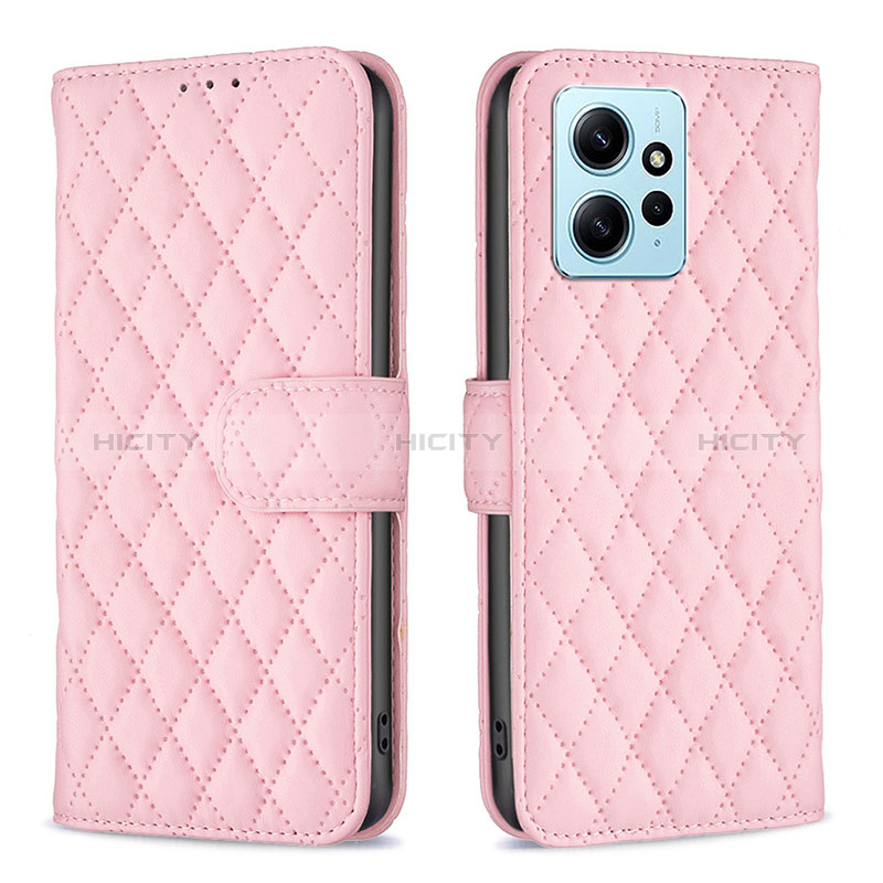 Coque Portefeuille Livre Cuir Etui Clapet B20F pour Xiaomi Redmi Note 12 4G Or Rose Plus