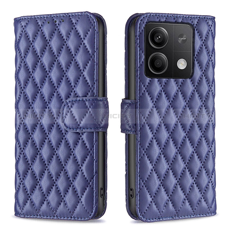 Coque Portefeuille Livre Cuir Etui Clapet B20F pour Xiaomi Redmi Note 13 5G Bleu Plus