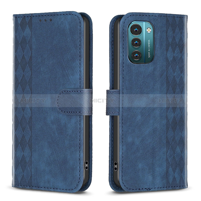 Coque Portefeuille Livre Cuir Etui Clapet B21F pour Nokia G11 Bleu Plus