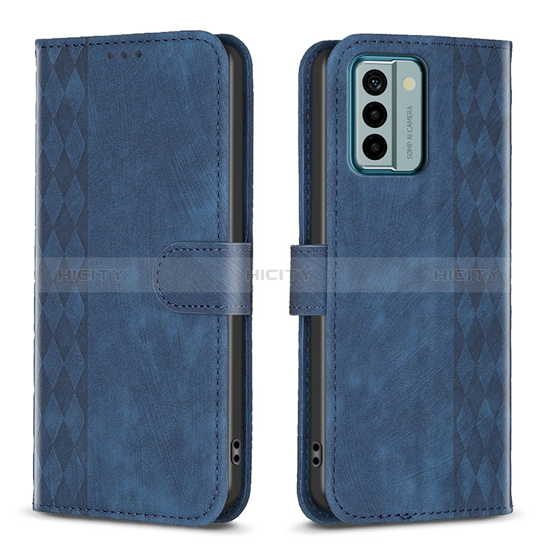 Coque Portefeuille Livre Cuir Etui Clapet B21F pour Nokia G22 Bleu Plus