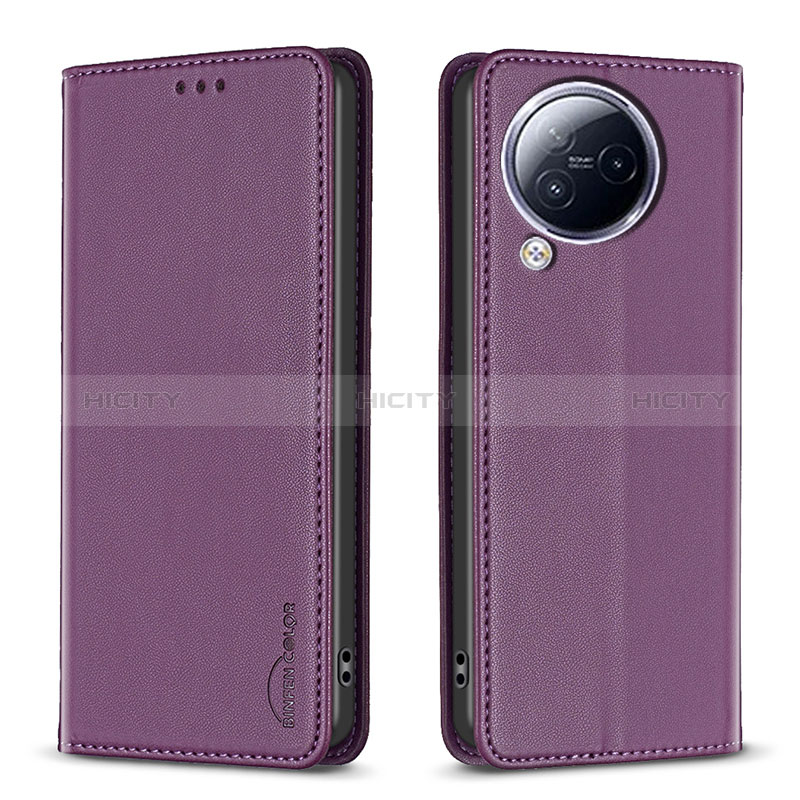 Coque Portefeuille Livre Cuir Etui Clapet B22F pour Xiaomi Civi 3 5G Violet Plus